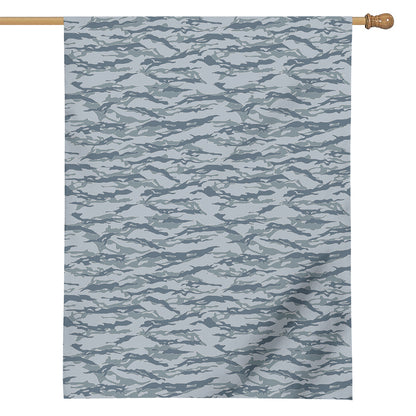 Winter Tiger Stripe Camo Pattern Print House Flag