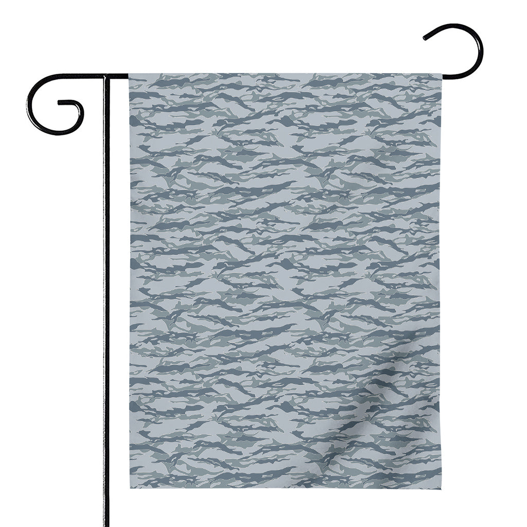 Winter Tiger Stripe Camo Pattern Print House Flag
