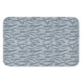 Winter Tiger Stripe Camo Pattern Print Indoor Door Mat