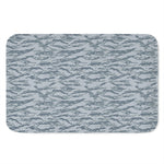 Winter Tiger Stripe Camo Pattern Print Indoor Door Mat