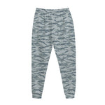 Winter Tiger Stripe Camo Pattern Print Jogger Pants