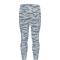 Winter Tiger Stripe Camo Pattern Print Men's Leggings