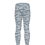 Winter Tiger Stripe Camo Pattern Print Men's leggings