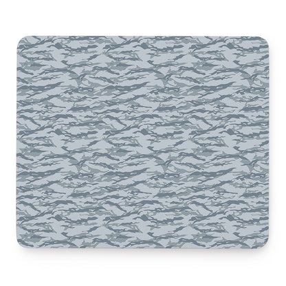 Winter Tiger Stripe Camo Pattern Print Mouse Pad