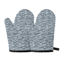 Winter Tiger Stripe Camo Pattern Print Oven Mitts