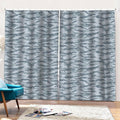 Winter Tiger Stripe Camo Pattern Print Pencil Pleat Curtains