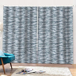 Winter Tiger Stripe Camo Pattern Print Pencil Pleat Curtains