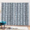 Winter Tiger Stripe Camo Pattern Print Pencil Pleat Curtains