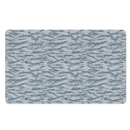 Winter Tiger Stripe Camo Pattern Print Polyester Doormat