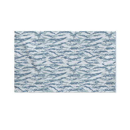 Winter Tiger Stripe Camo Pattern Print Polyester Flag