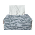 Winter Tiger Stripe Camo Pattern Print Rectangle Tissue Box Cover