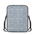 Winter Tiger Stripe Camo Pattern Print Rectangular Crossbody Bag
