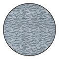 Winter Tiger Stripe Camo Pattern Print Round Floor Mat