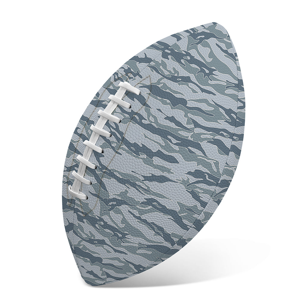 Winter Tiger Stripe Camo Pattern Print Rugby Ball