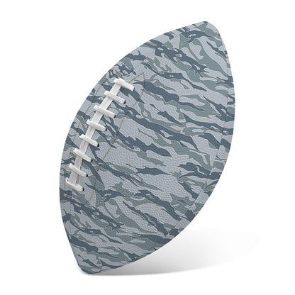 Winter Tiger Stripe Camo Pattern Print Rugby Ball