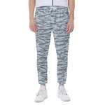 Winter Tiger Stripe Camo Pattern Print Scuba Joggers