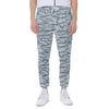 Winter Tiger Stripe Camo Pattern Print Scuba Joggers