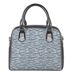 Winter Tiger Stripe Camo Pattern Print Shoulder Handbag