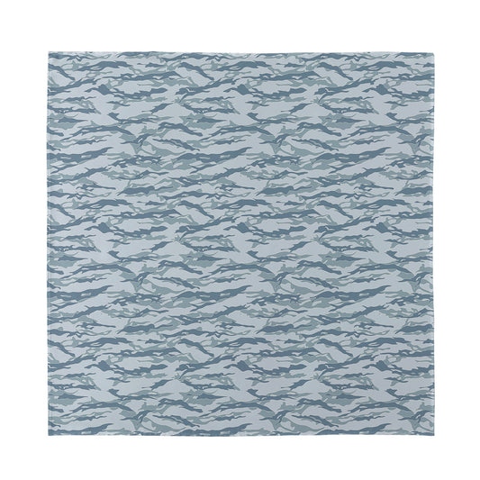 Winter Tiger Stripe Camo Pattern Print Silk Bandana
