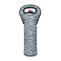 Winter Tiger Stripe Camo Pattern Print Single Neoprene Wine Tote