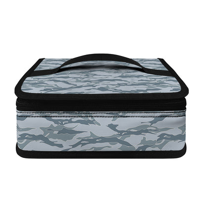 Winter Tiger Stripe Camo Pattern Print Small Lunch Bag