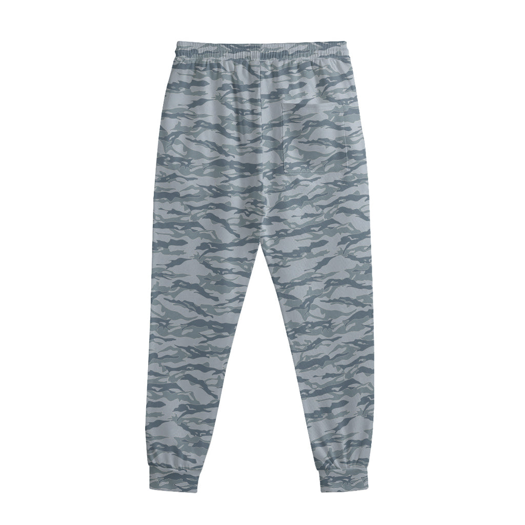 Winter Tiger Stripe Camo Pattern Print Sweatpants