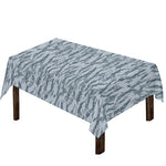 Winter Tiger Stripe Camo Pattern Print Tablecloth