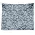 Winter Tiger Stripe Camo Pattern Print Tapestry