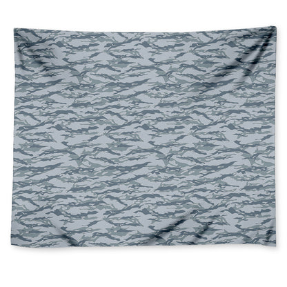 Winter Tiger Stripe Camo Pattern Print Tapestry