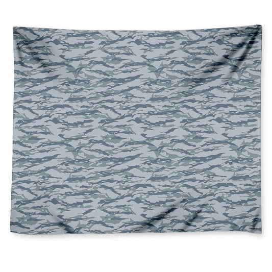 Winter Tiger Stripe Camo Pattern Print Tapestry