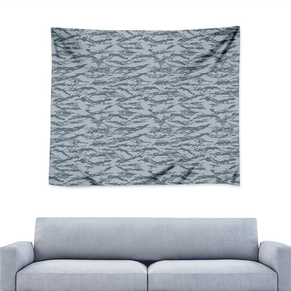 Winter Tiger Stripe Camo Pattern Print Tapestry