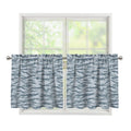 Winter Tiger Stripe Camo Pattern Print Tier Curtains