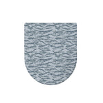 Winter Tiger Stripe Camo Pattern Print Toilet Lid Cover