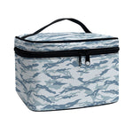 Winter Tiger Stripe Camo Pattern Print Travel Makeup Bag