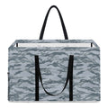 Winter Tiger Stripe Camo Pattern Print Utility Tote Bag