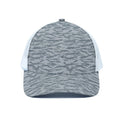 Winter Tiger Stripe Camo Pattern Print White Mesh Trucker Hat