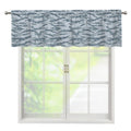 Winter Tiger Stripe Camo Pattern Print Window Valance