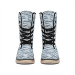 Winter Tiger Stripe Camo Pattern Print Winter Boots