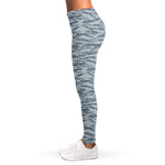 Winter Tiger Stripe Camo Pattern Print Women's Leggings