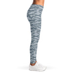 Winter Tiger Stripe Camo Pattern Print Women's Leggings