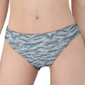 Winter Tiger Stripe Camo Pattern Print Women's Panties
