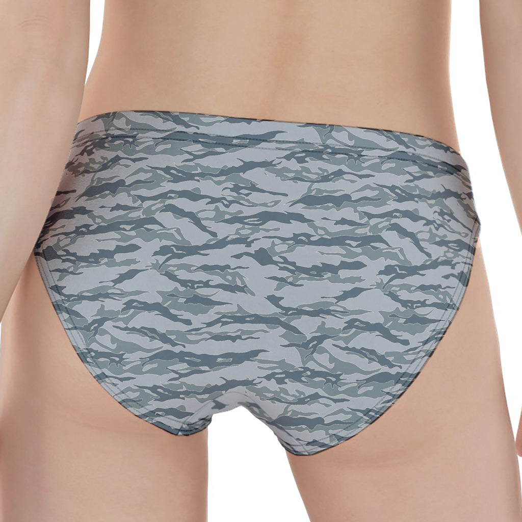 Winter Tiger Stripe Camo Pattern Print Women's Panties