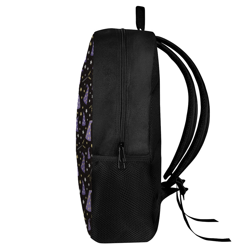 Wizard Hat Pattern Print 17 Inch Backpack