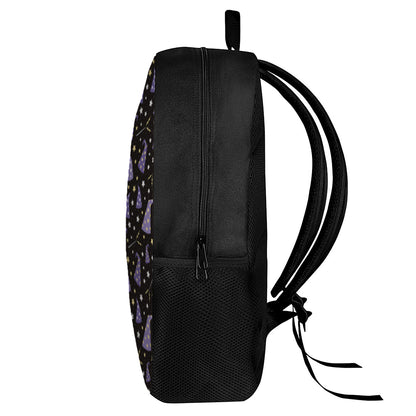 Wizard Hat Pattern Print 17 Inch Backpack