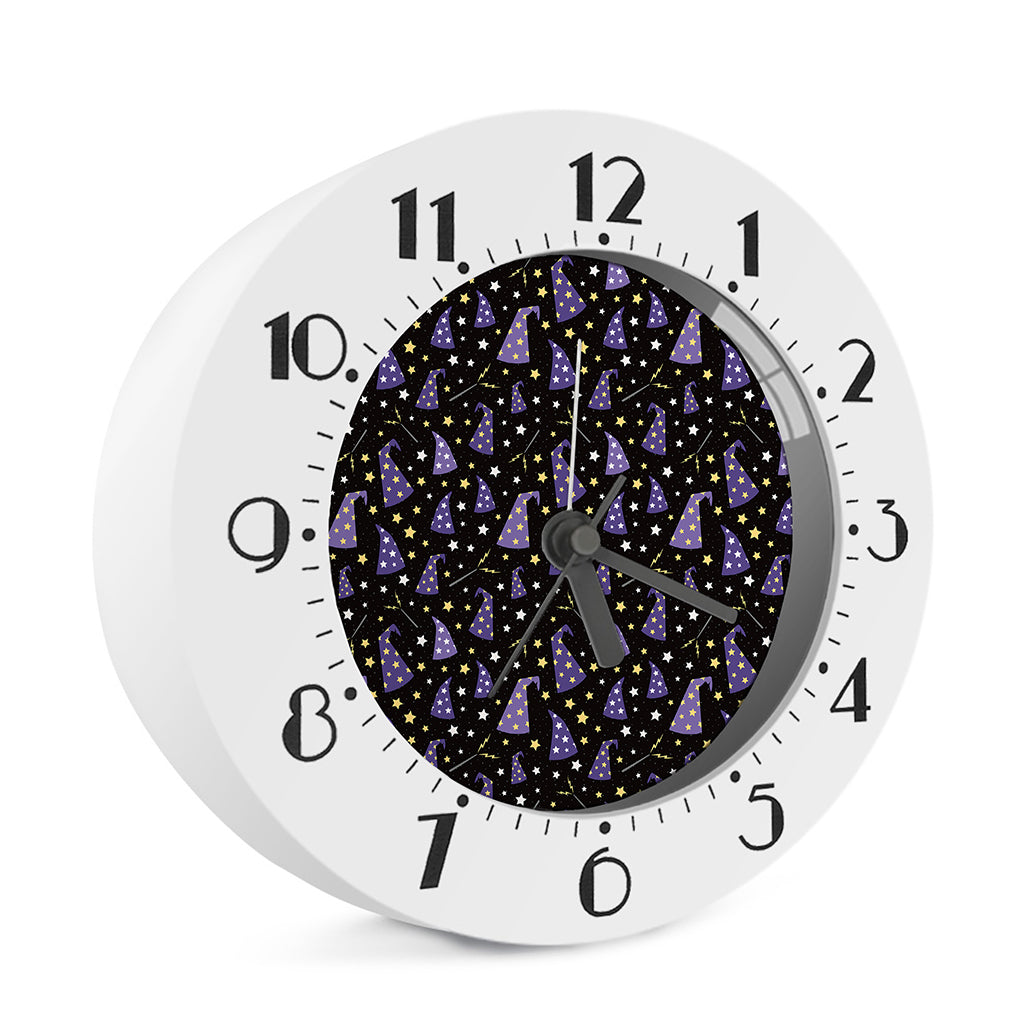 Wizard Hat Pattern Print Alarm Clock