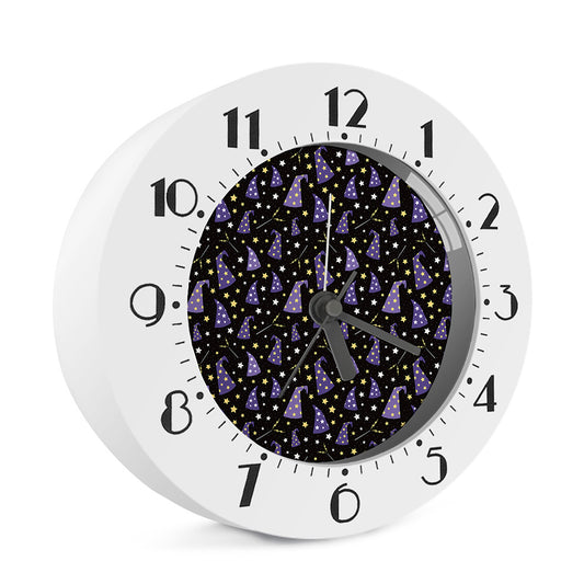 Wizard Hat Pattern Print Alarm Clock