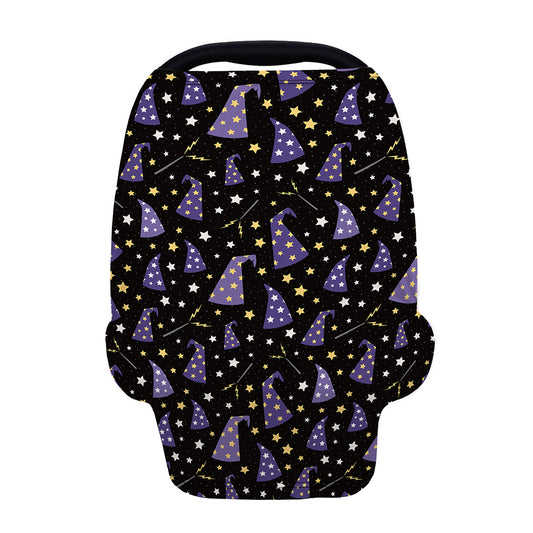 Wizard Hat Pattern Print Baby Seat Cover