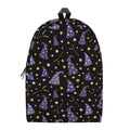 Wizard Hat Pattern Print School Backpack