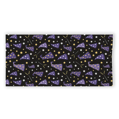 Wizard Hat Pattern Print Beach Towel