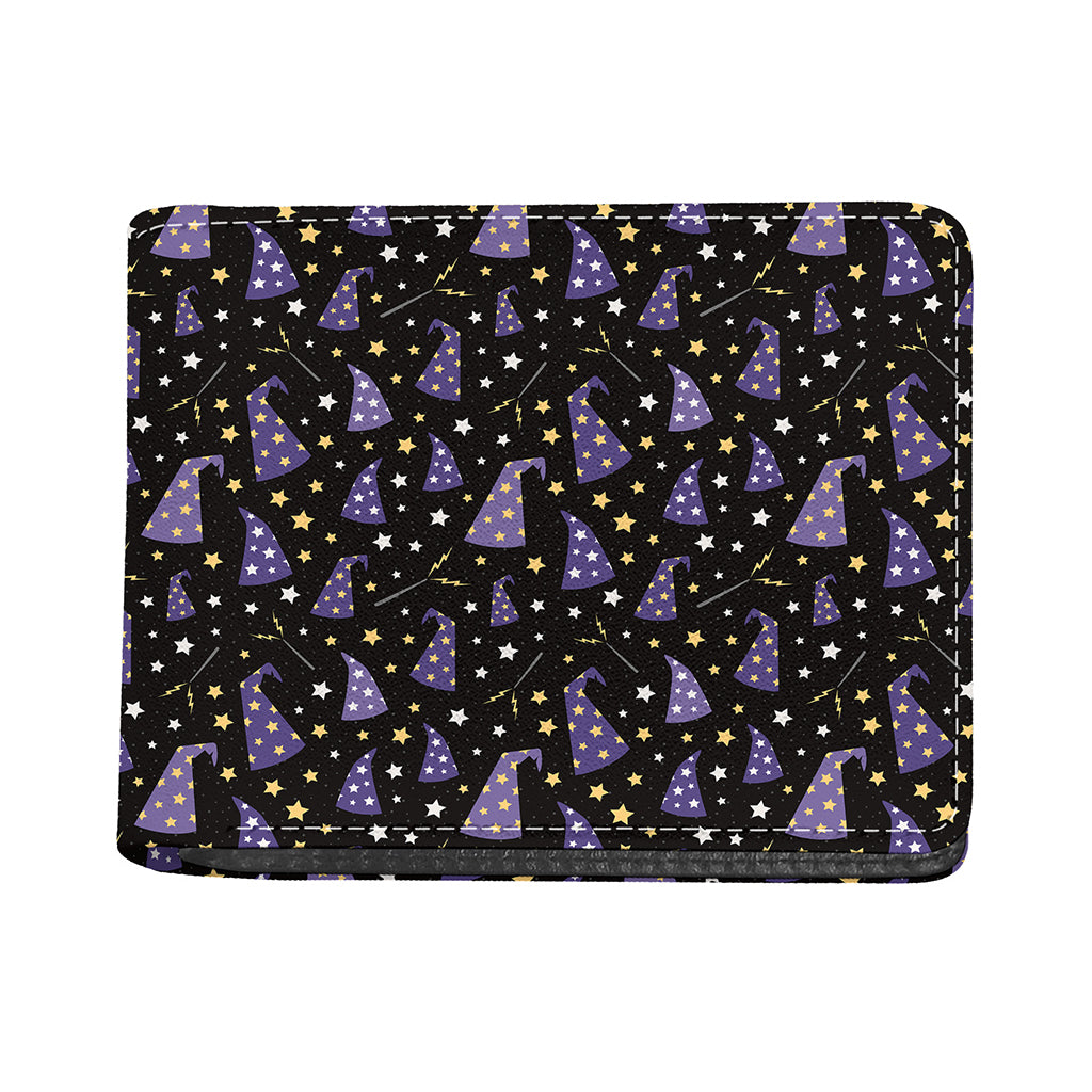 Wizard Hat Pattern Print Bifold Wallet